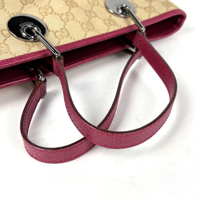Gucci GG Pattern Tote Canvas Beige Bordeaux — view 6