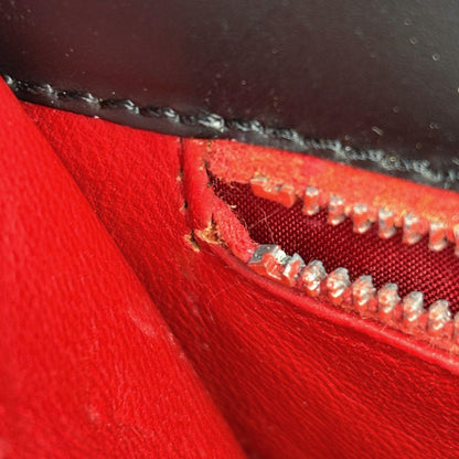 Celine Logo Shoulder Bag Leather Black — view 9