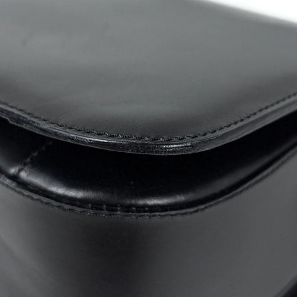 Celine Logo Shoulder Bag Leather Black — view 3
