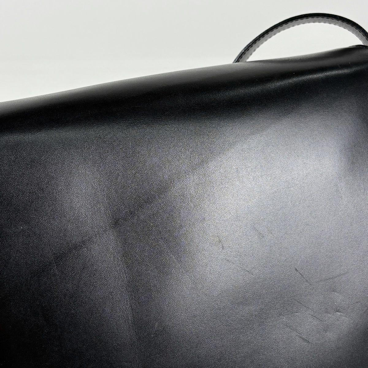Celine Logo Shoulder Bag Leather Black — view 4