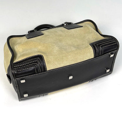 Loewe Amazona 28 Anagram Handbag Suede Beige Brown — view 2