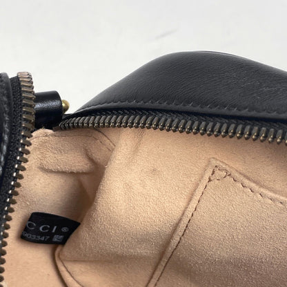Gucci GG Marmont Chain Shoulder Bag Leather Black — view 6