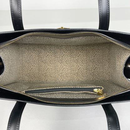 Cartier Shoulder Bag Panthere Motif Leather Black — view 6