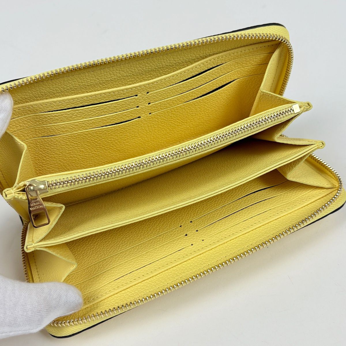 Louis Vuitton Zippy Wallet Monogram Empreinte Yellow — view 6