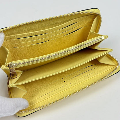 Louis Vuitton Zippy Wallet Monogram Empreinte Yellow — view 6
