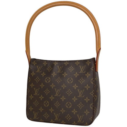 Louis Vuitton Looping MM Shoulder Bag Monogram Brown