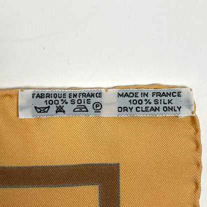 Hermes Carre 90 Casse Noisette Nutcracker Scarf Silk Yellow Multicolor — view 2