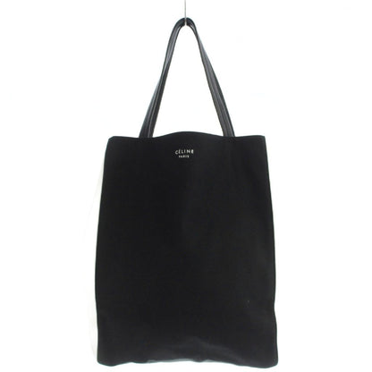 Celine Cabas Phantom Tote Canvas Contrast Bicolor Black White
