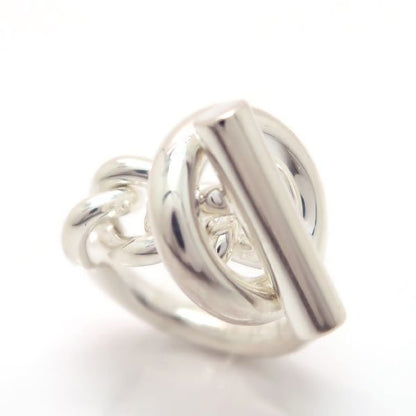 Hermes Croisette GM Ring 925 Sterling Silver 53 Chain and Paper Purchased in — view 5
