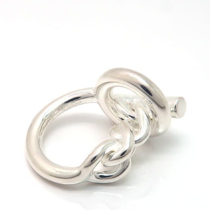 Hermes Croisette GM Ring 925 Sterling Silver 53 Chain and Paper Purchased in — view 4