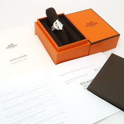 Hermes Croisette GM Ring 925 Sterling Silver 53 Chain and Paper Purchased in — view 2