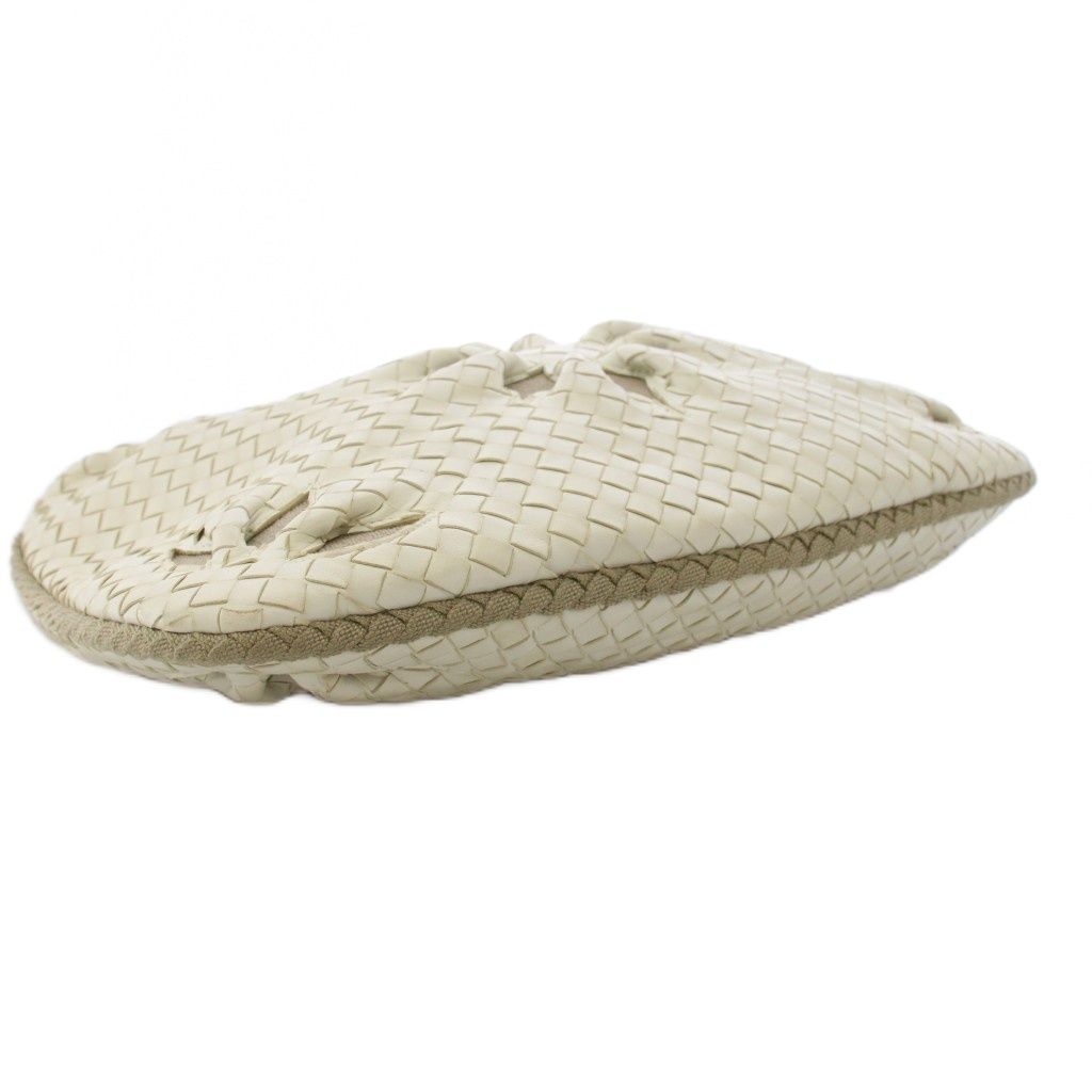 Bottega Veneta Intrecciato Hobo Handbag Leather White KH — view 4