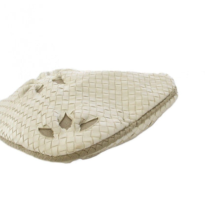 Bottega Veneta Intrecciato Hobo Handbag Leather White KH — view 3