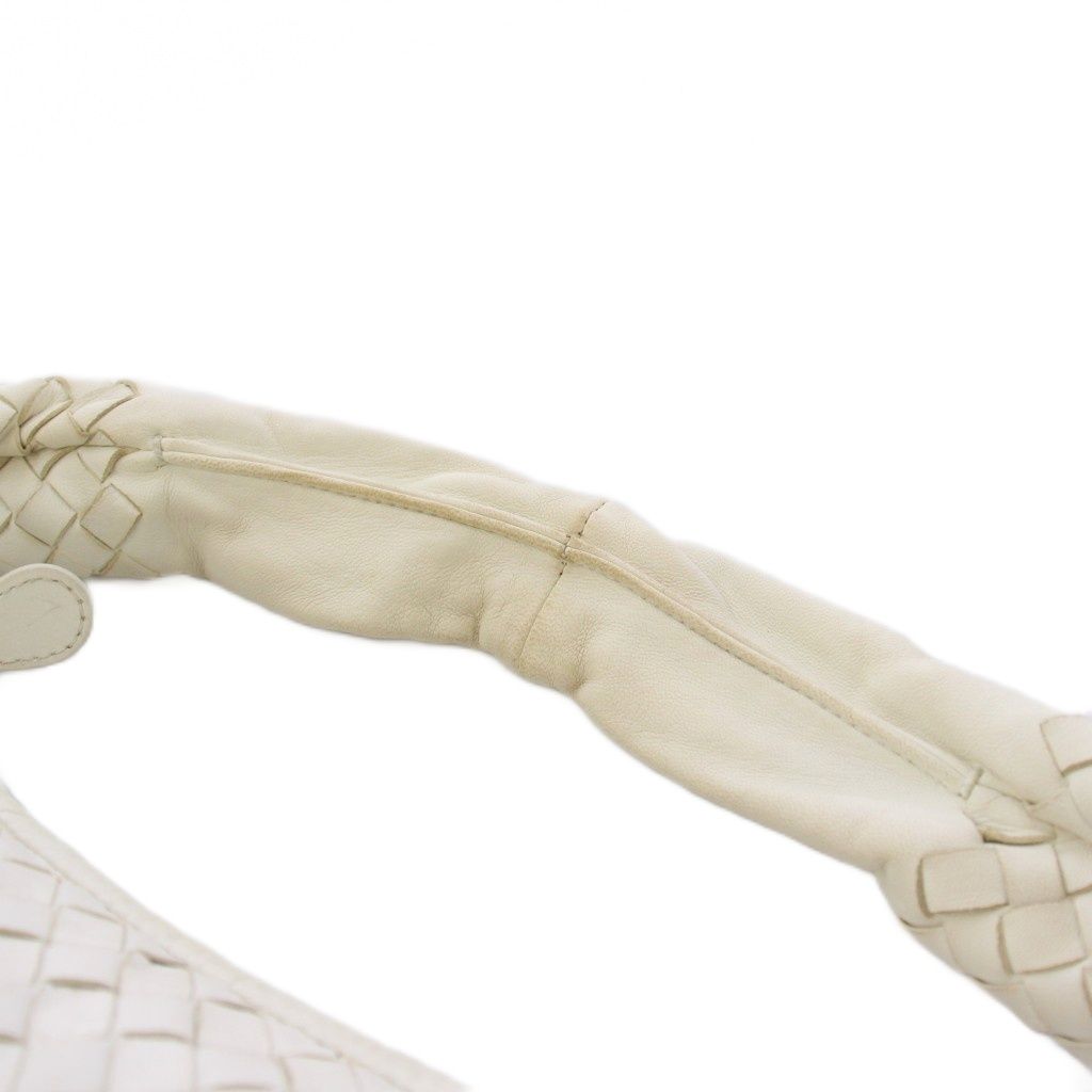 Bottega Veneta Intrecciato Hobo Handbag Leather White KH — view 7