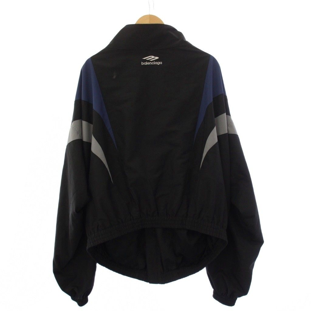 Balenciaga Sports Icon Off Shoulder Tracksuit Off Track Jacket S Navy Black — view 2