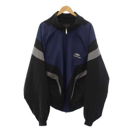 Balenciaga Sports Icon Off Shoulder Tracksuit Off Track Jacket S Navy Black