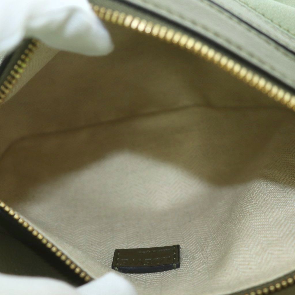 Loewe Puzzle Mini 2-Way One Handle Shoulder Bag Leather Anagram Logo Khaki BB — view 5
