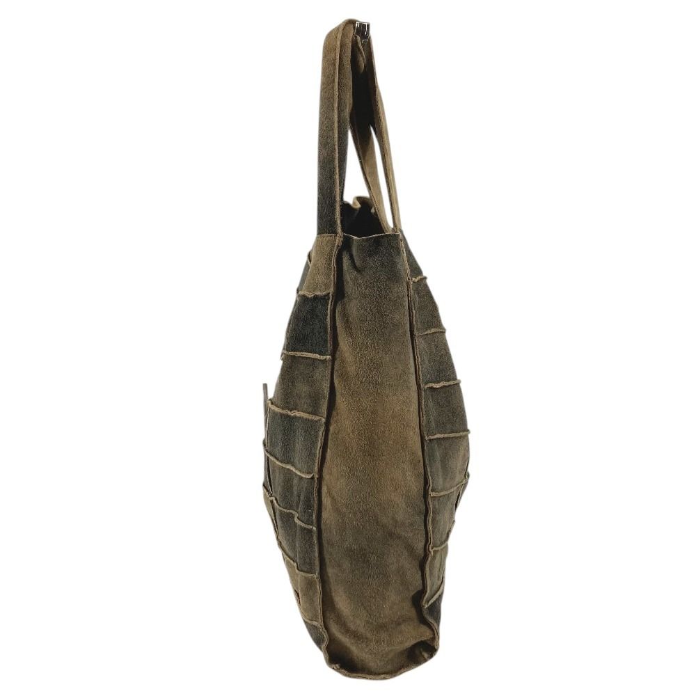 Chanel Shoulder Bag Suede Gray — view 4