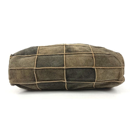 Chanel Shoulder Bag Suede Gray — view 5