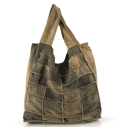 Chanel Shoulder Bag Suede Gray — view 2