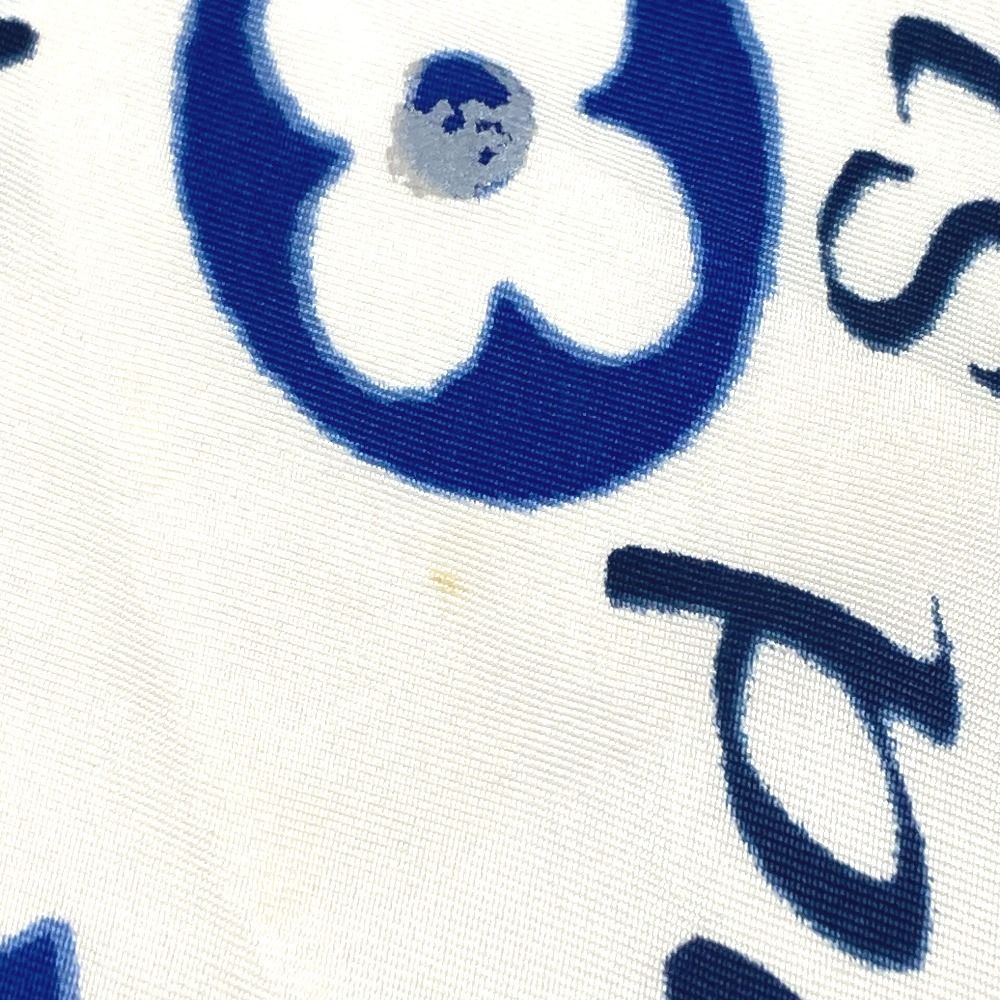 Louis Vuitton Scarf Logo Silk Blue — view 4