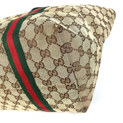 Gucci Shoulder Bag GG Logo Sherry Line Canvas Leather Beige — view 6
