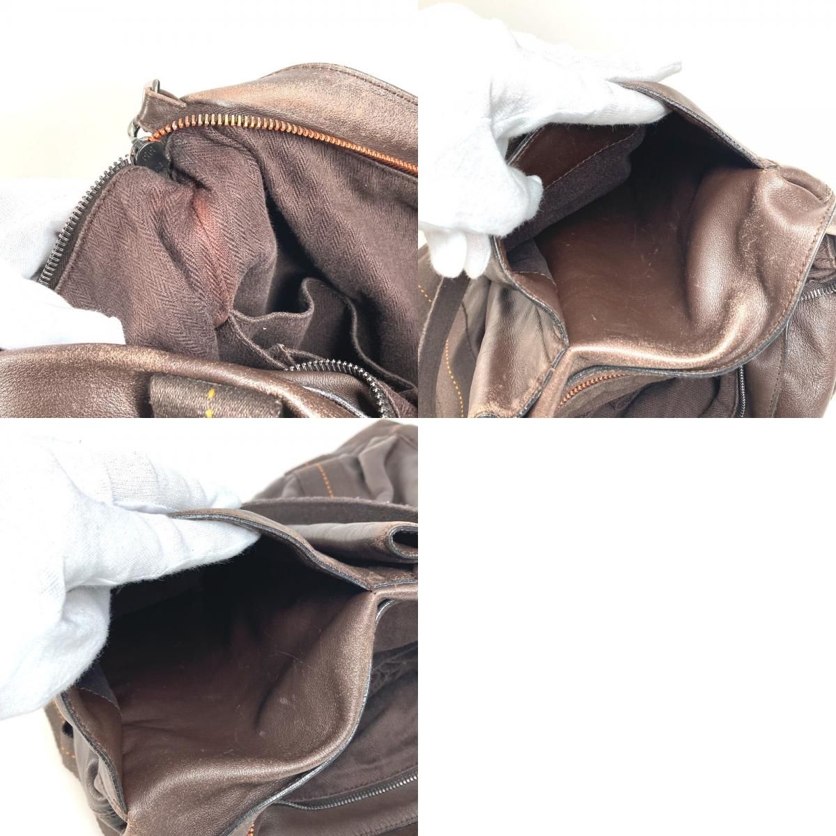 Hermes Shoulder Bag Caravan Vertical MM Leather Brown — view 9