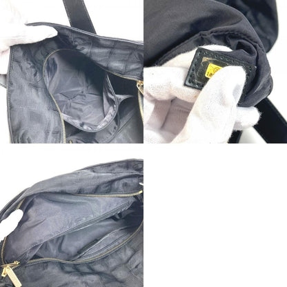 Chanel Shoulder Bag New Travel Line GM Leather Nylon Black — view 9