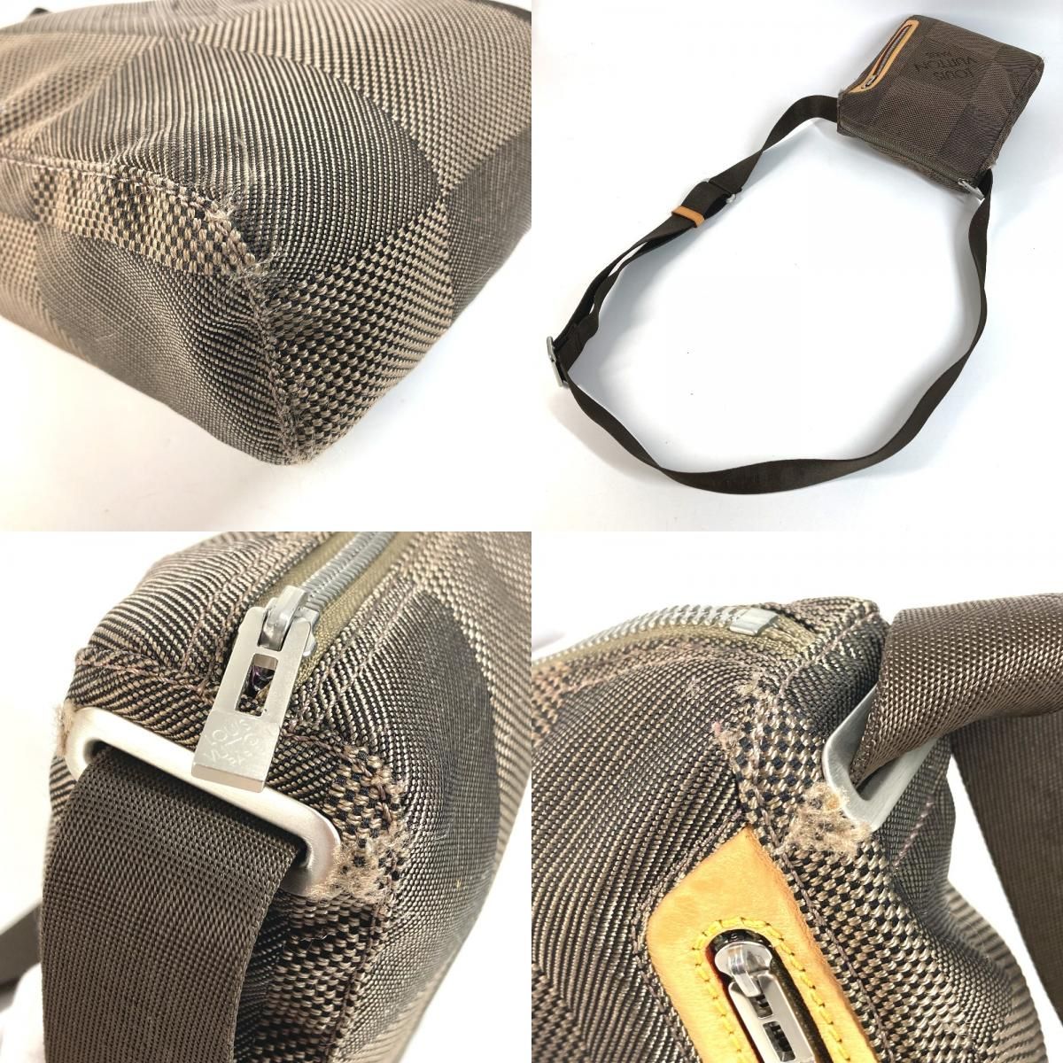 Louis Vuitton Shoulder Bag Sitadan PM Damier Geant Canvas Khaki — view 7