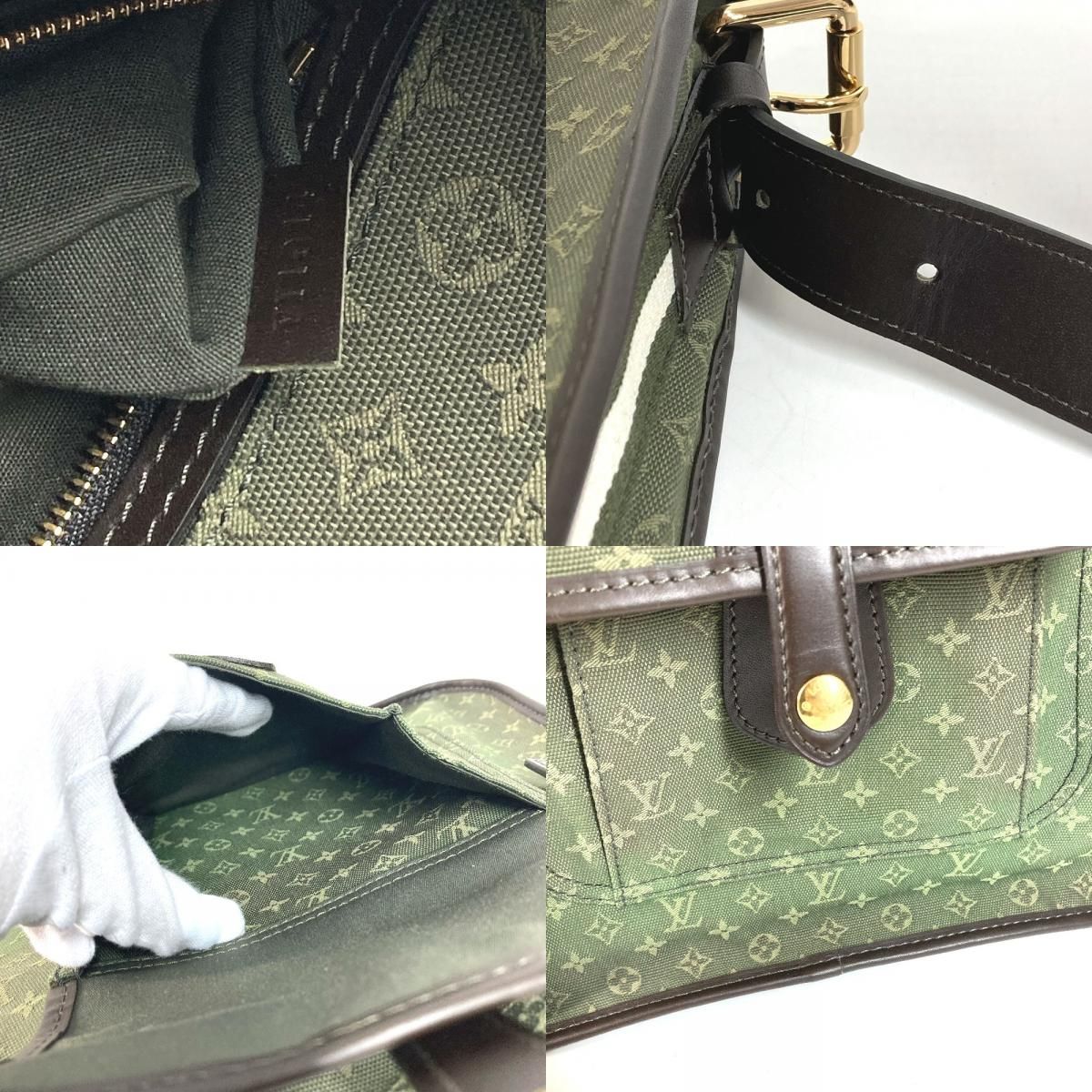 Louis Vuitton Shoulder Bag Besace Marie Kate Monogram Mini Canvas Khaki — view 8