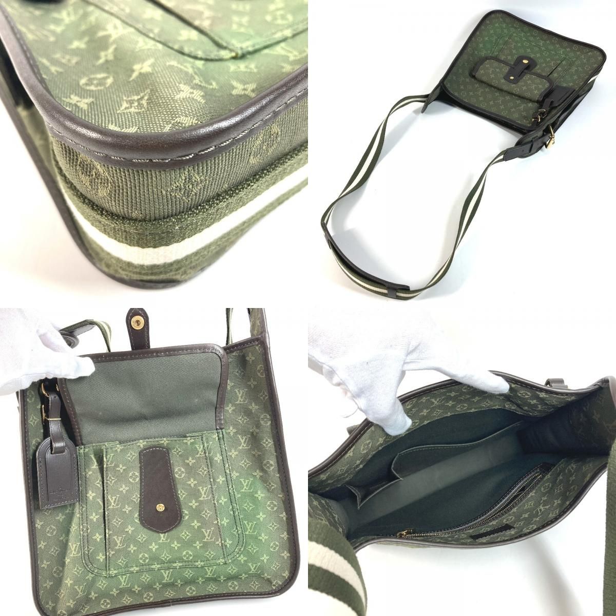 Louis Vuitton Shoulder Bag Besace Marie Kate Monogram Mini Canvas Khaki — view 7