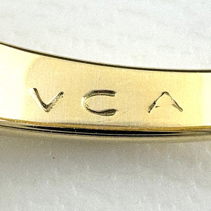 Van Cleef & Arpels Ribbon Motif Ring YG Yellow Gold Pave Diamond 750 18k — view 9