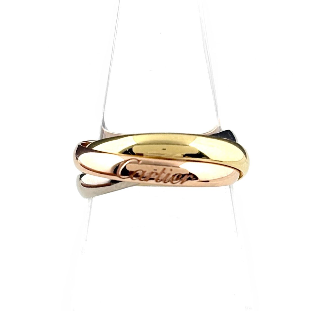 Cartier Trinity Ring YG Yellow Gold Three Color