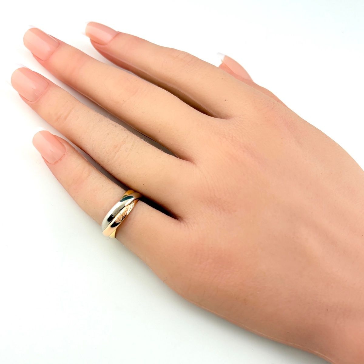 Cartier Trinity Ring YG Yellow Gold Three Color — view 3