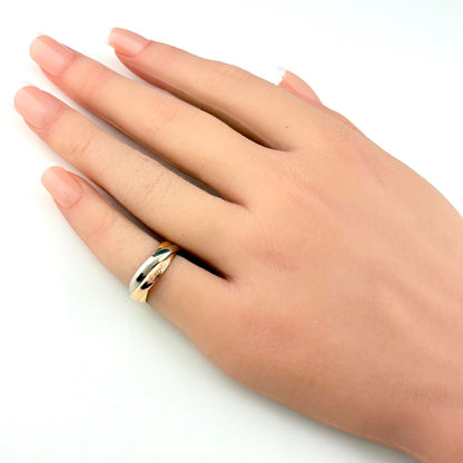 Cartier Trinity Ring YG Yellow Gold Three Color — view 3