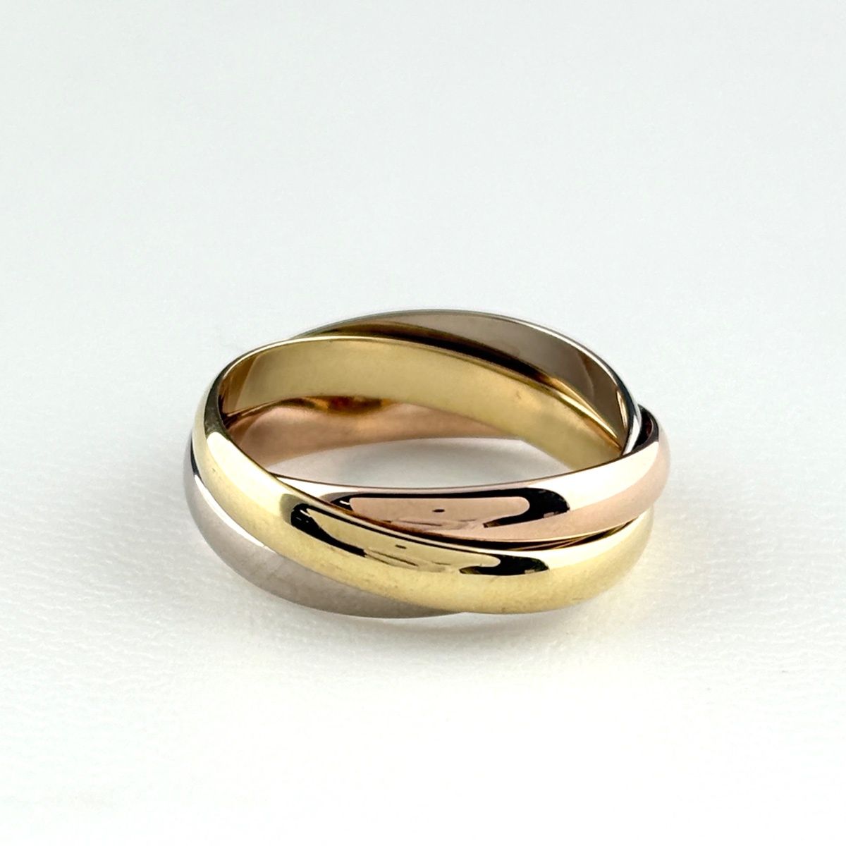 Cartier Trinity Ring YG Yellow Gold Three Color — view 2