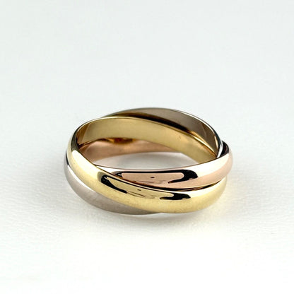 Cartier Trinity Ring YG Yellow Gold Three Color — view 2