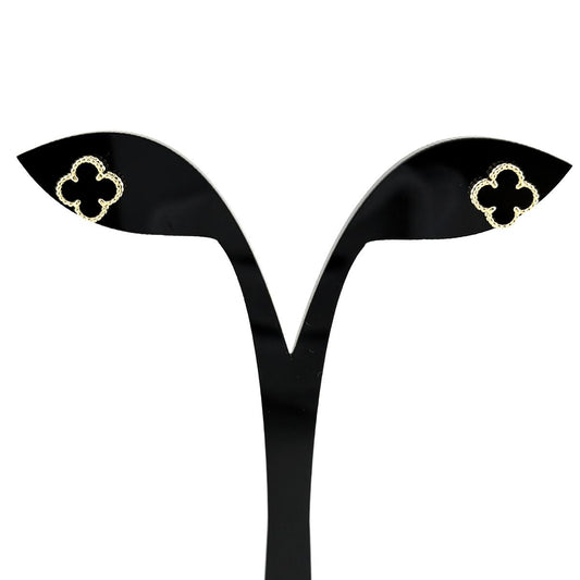 Van Cleef & Arpels Sweet Alhambra Earrings Set YG Yellow Gold Onyx