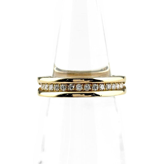Bvlgari B-zero One Ring YG Yellow Gold Pave Diamond