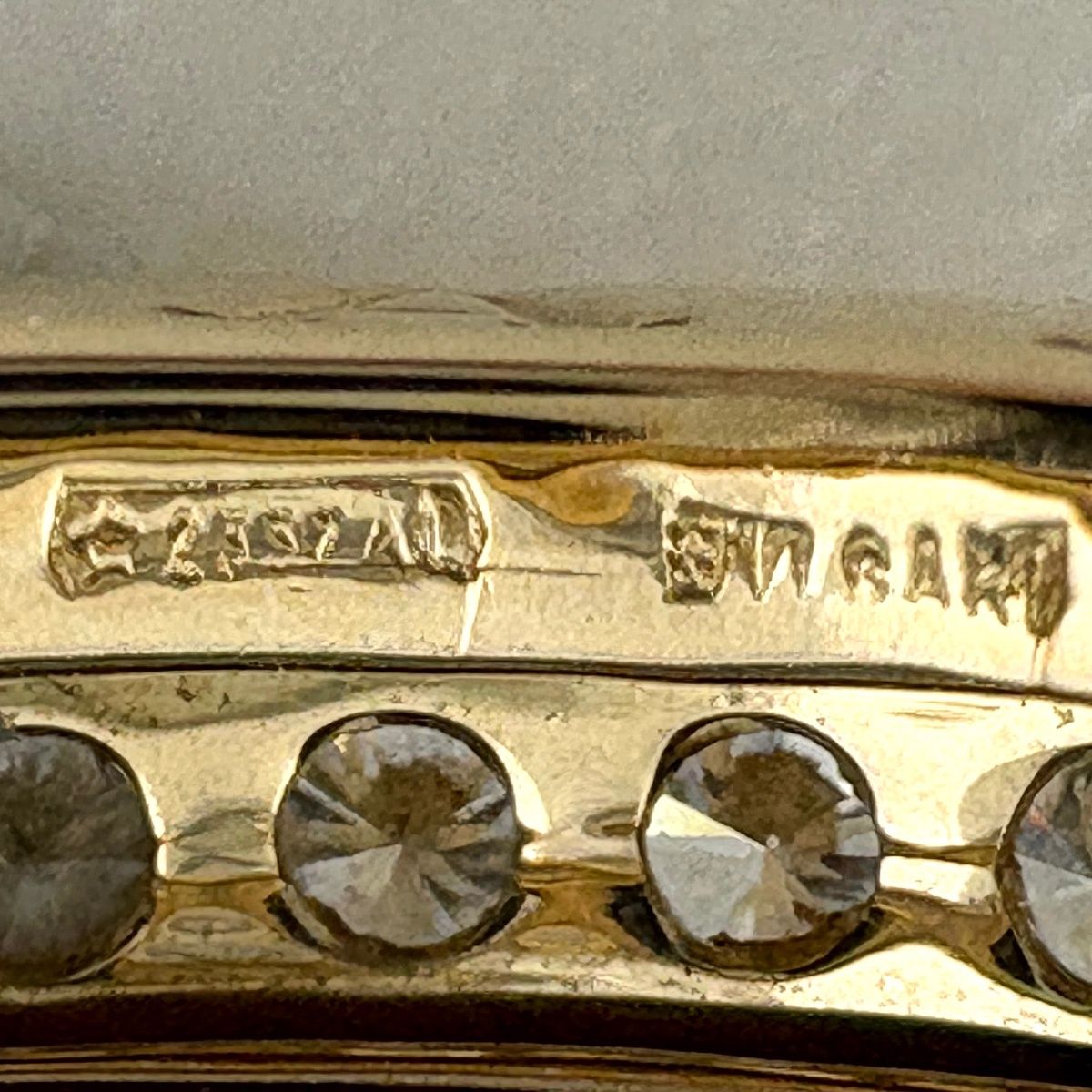 Bvlgari B-zero One Ring YG Yellow Gold Pave Diamond — view 6