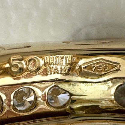 Bvlgari B-zero One Ring YG Yellow Gold Pave Diamond — view 5