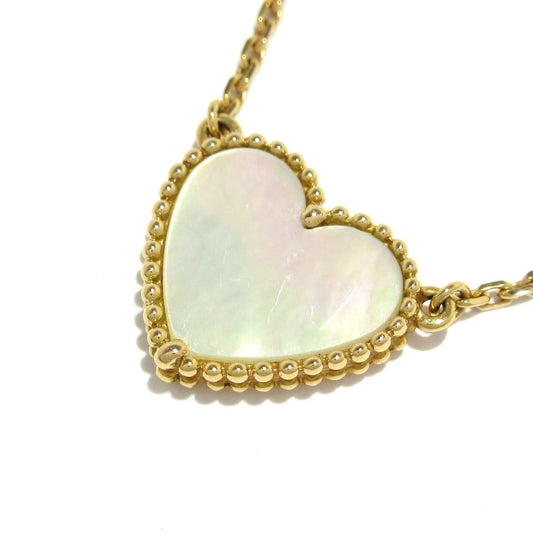 Van Cleef & Arpels Necklace Lucky Alhambra Heart 18k Yellow Gold Mother of Pearl