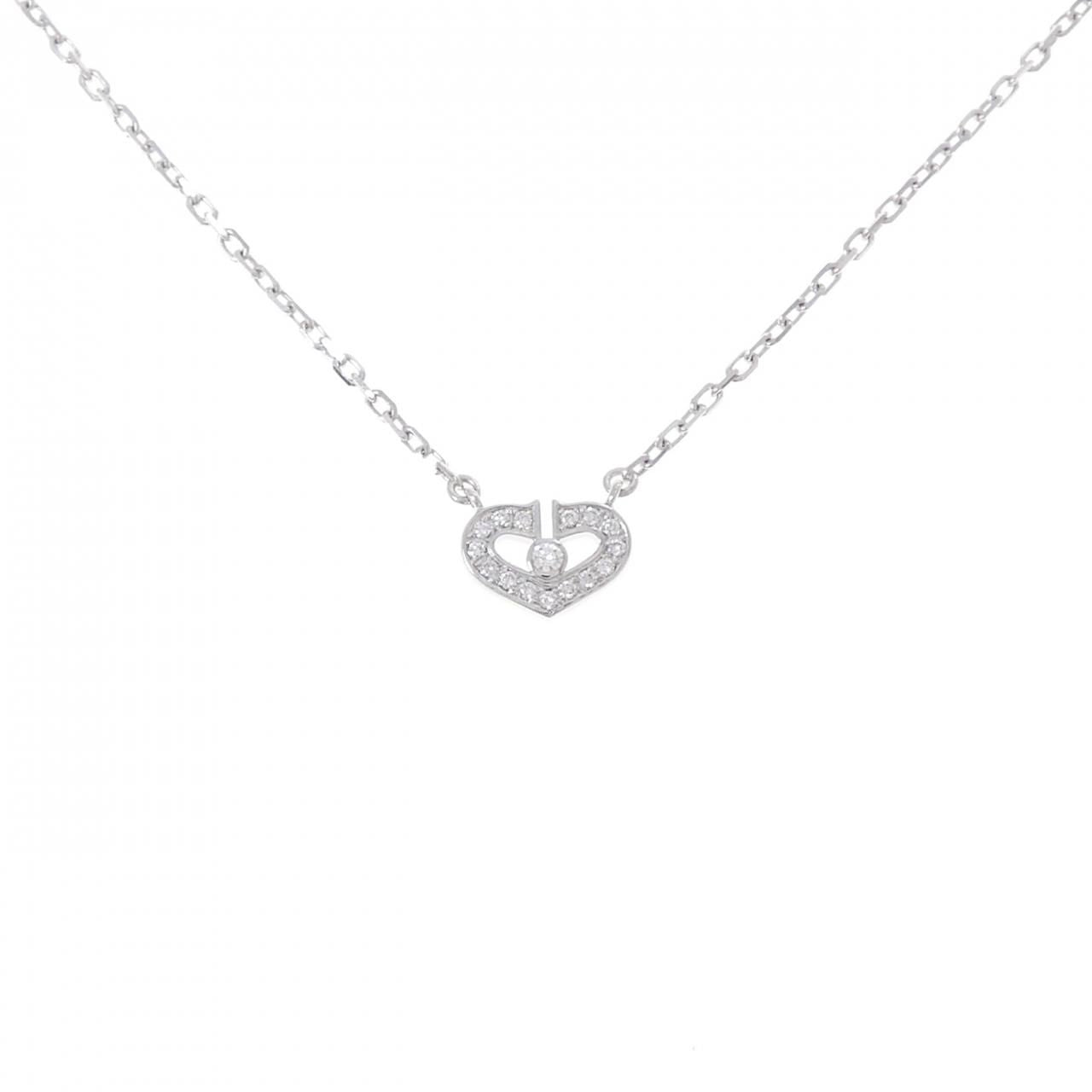 Cartier C Necklace White Gold