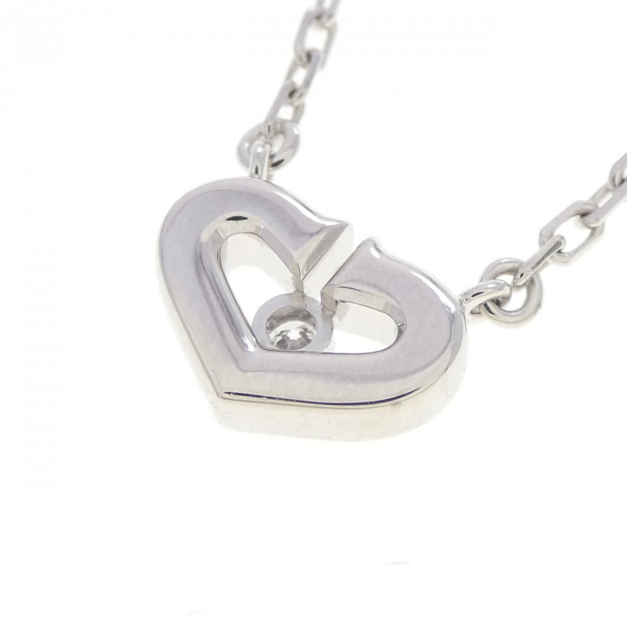 Cartier C Necklace White Gold — view 4