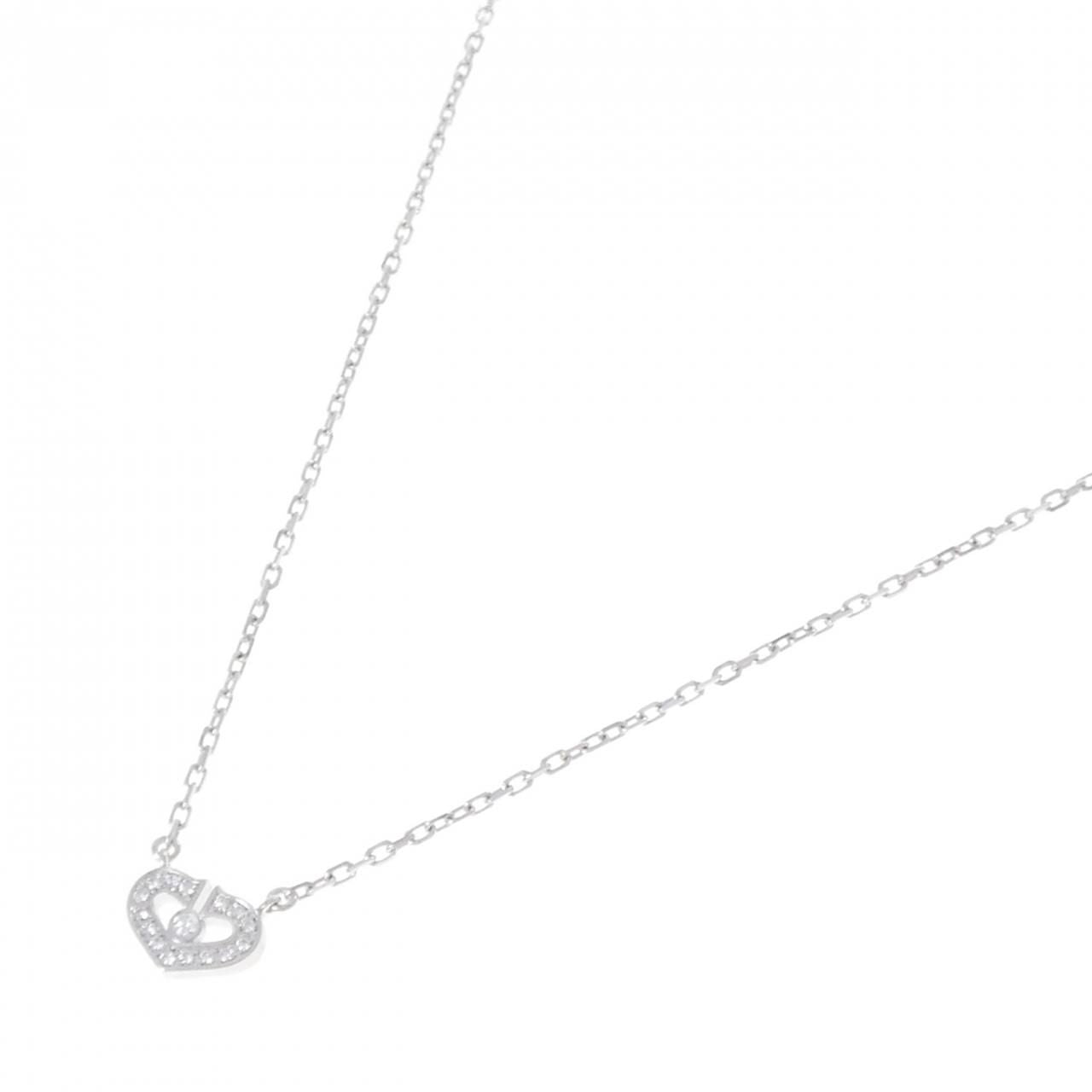 Cartier C Necklace White Gold — view 2