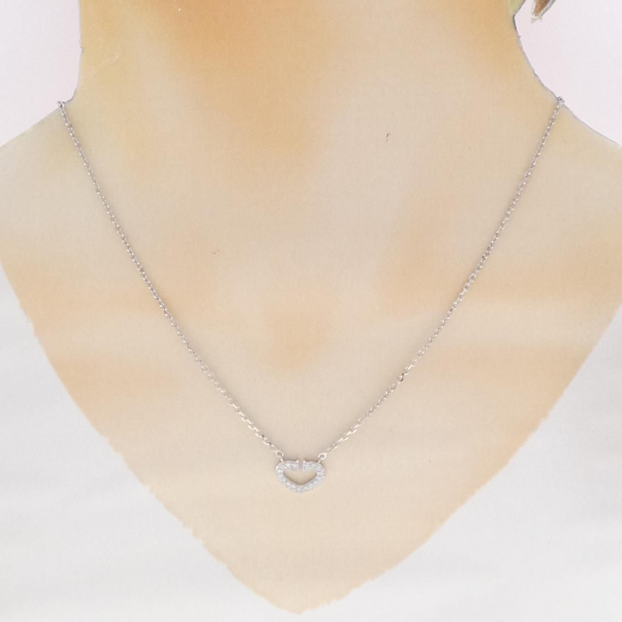 Cartier C Necklace White Gold — view 6