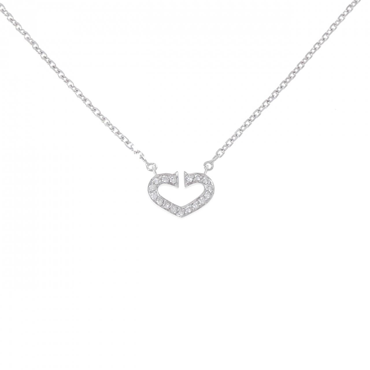 Cartier C Necklace White Gold