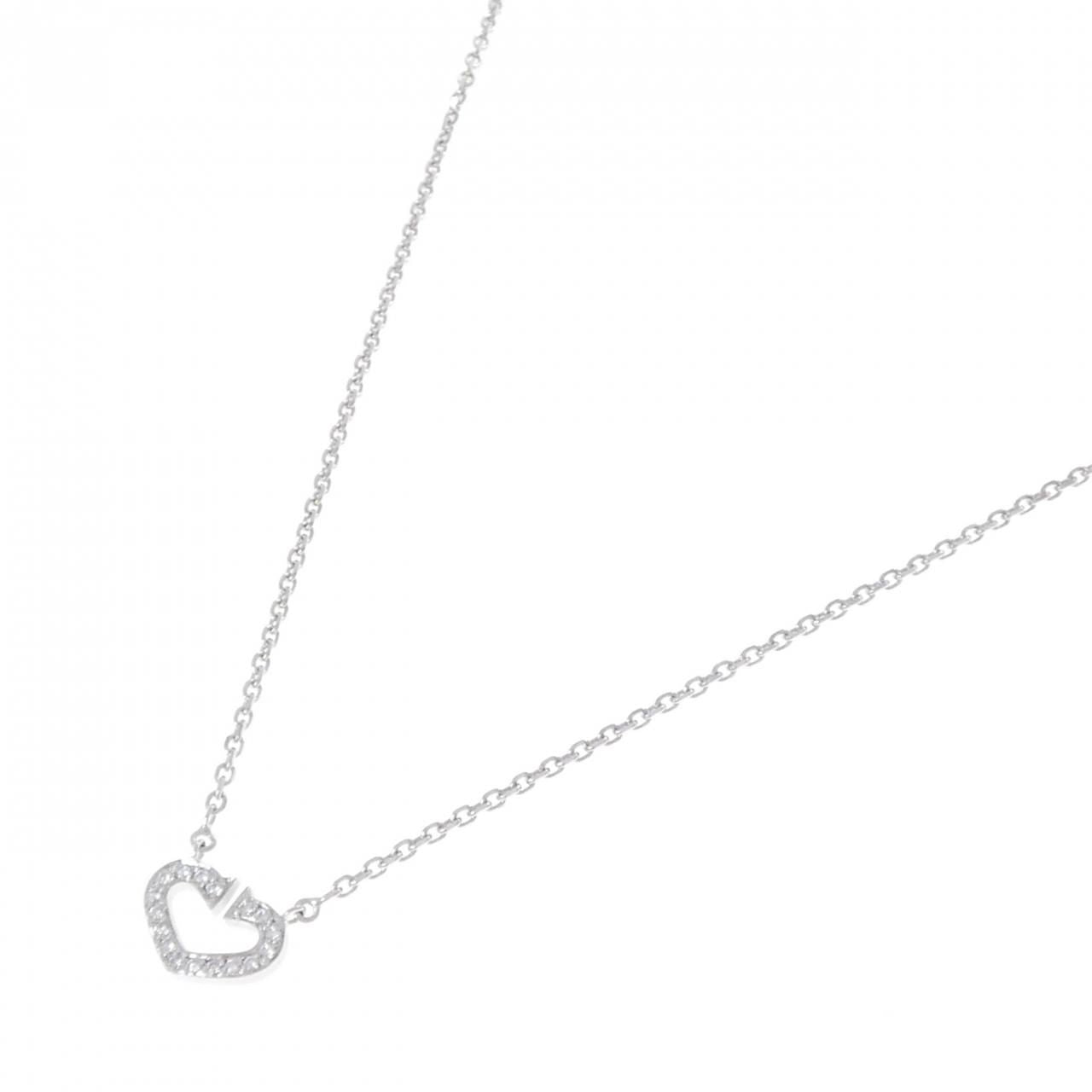 Cartier C Necklace White Gold — view 2