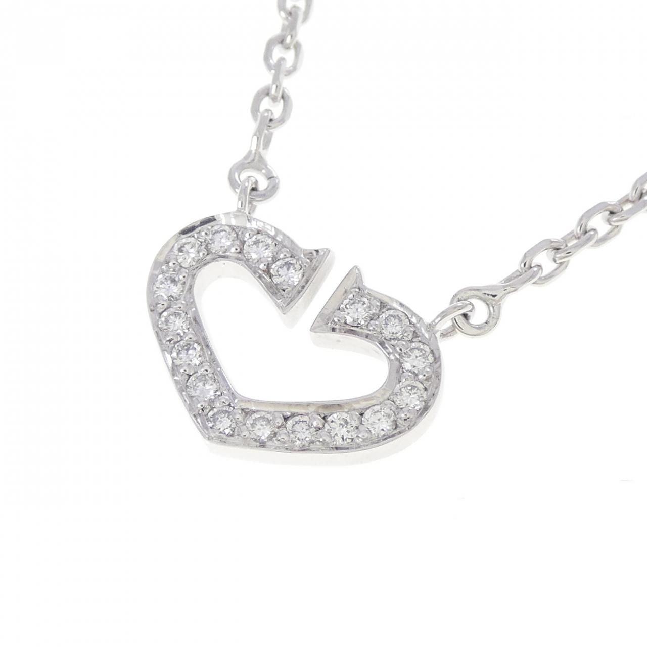 Cartier C Necklace White Gold — view 3