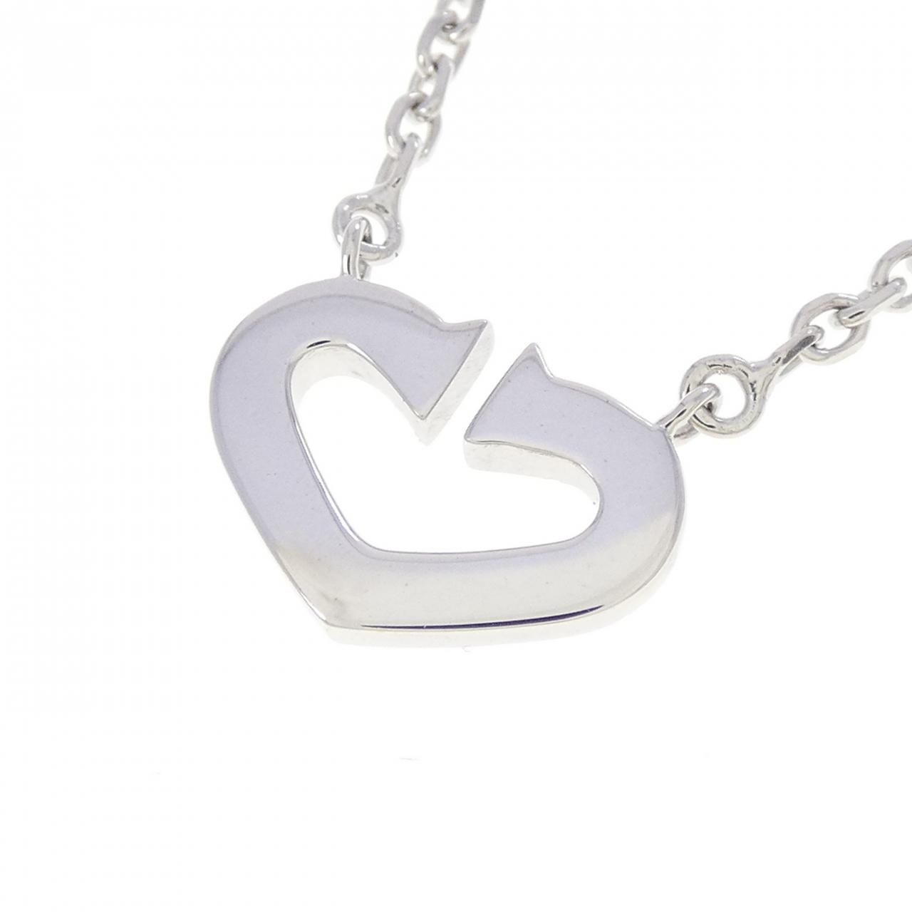 Cartier C Necklace White Gold — view 4